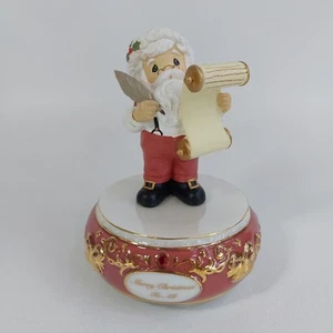 2010 Precious Moments Santa Checking His List Sankyo Musical Box 111107 - Picture 1 of 6
