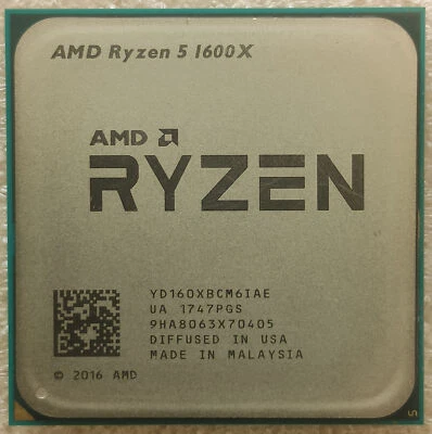 AMD Ryzen5 1600X R5-1600X 3.6GHz 6Core12Thr 95W Socket AM4 CPU Processors Tested - Image 1 of 2