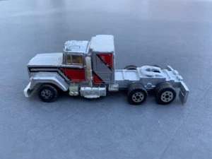 Vintage 1982 Road Champs Mack Super Liner Semi Truck - Silver, Red and Black - Picture 1 of 8