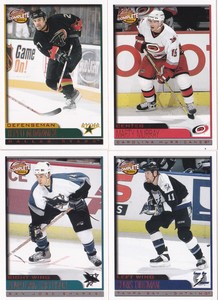 03-04 Pacific Complete Jonathan Cheechoo /99 RED Parallel Sharks 2003