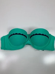 Neu mit Etikett Aerie Damen-Radtop gepolstert Bügel Jakobsmuschel türkisgrün Pin-Up 34A - Bild 1 von 6