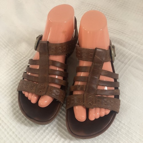 Sandali Timberland x Earth Keepers da donna taglia 7 5 in pelle con fibbia punta aperta