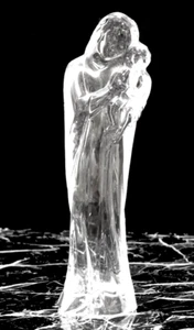 Baccarat Large Figurine Virgin Mary 24Cm 1.1Kg And Child Statue Madonna - USED - Picture 1 of 8