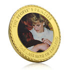 Pièce d'or Diana princesse de Galles britannique médaille commémorative plaquée or souvenir