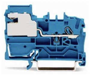 11 Stück WAGO Trennklemme 2002-7114 blau Neutralleitertrenn-Reihenklemmen - Bild 1 von 4