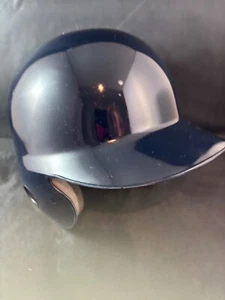 VTG ABC Batting Helmet American Baseball Cap Navy 2Ear Protect BigScratch MED  J - Picture 1 of 5