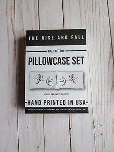 Juego de funda de almohada blanca estampada 100 % algodón lavable a máquina SWALLOWS FLY CARRY - Imagen 1 de 9