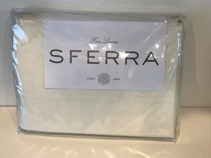 Sferra 4PC King Sheet Set SIMPLY CELESTE 100% Cotton Percale 3990 IVORY NEW - Picture 1 of 4