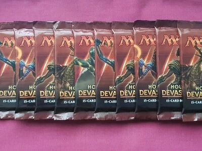 Magic The Gathering 10x HOUR OF DEVASTATION New Sealed Booster Packs MTG - Image 1 of 2
