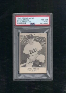 Remar Broad Jackie Jensen 1949 PCL PSA 8 OC Oakland Oakland - Imagen 1 de 2