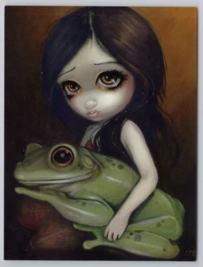 Tarjeta postal de arte de fantasía Little Frog Girl de Jasmine Becket-Griffith - Imagen 1 de 2