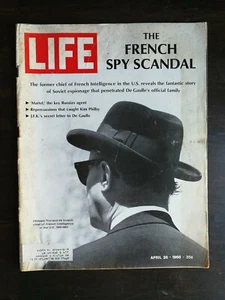 Life Magazine April 26, 1968 The French Spy Scandal - J.F.K. Letter - Kim Philby - Imagen 1 de 2