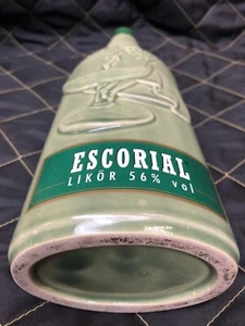 Escorial Likör grün Keramik 56% Neu 70cl. Rare Design wie 60er Abfüllung 2004 - Bild 1 von 5