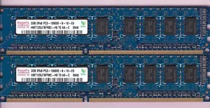 4GB 2x2GB HYNIX PC3-10600E HMT125U7BFR8C-H9 T0 AA-C DDR3-1333 ECC RAM MEMORY KIT - Picture 1 of 2