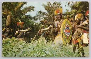 1960 Postcard Disneyland Jungle Drums Beat Natives Chant - Picture 1 of 2