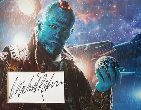 MICHAEL ROOKER Signed 14x11 Photo Display GUARDIANS OF THE GALAXY COA Cover