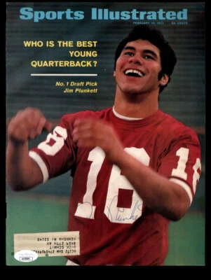 Jim Plunkett JSA Autograph Vintage Signed 1971 Sports Illustrated Cover - Image 1 of 2