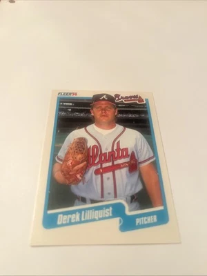 1990 Fleer Derek Illiquist Atlanta Braves RC # 588 - Image 1 of 2
