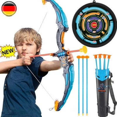 MARKENLOS Kinder Bogenschießen Bogen und Pfeile Kinderspielzeug Set Archery für Jungs