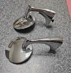Vintage Pair Of Side VIEW MIRRORS Car Truck Hot Rat ROD? Unsure Of Fitment Read! - Foto 1 di 18