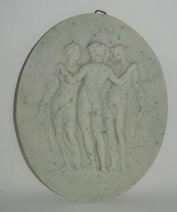 Escultura en relieve de las tres gracias placa 3D cerámica The Charites - Imagen 1 de 4