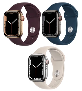 Apple Watch Series 7 41mm (GPS + komórka) obudowa ze stali nierdzewnej - doskonała - Zdjęcie 1 z 16