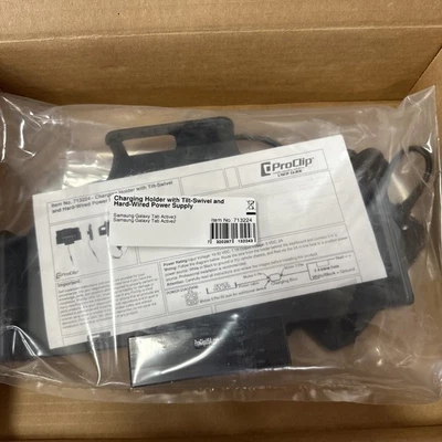 Soporte de carga ProClip para Samsung Galaxy Tab Active3 inclinable giratorio y cableado duro Foto 1 de 4