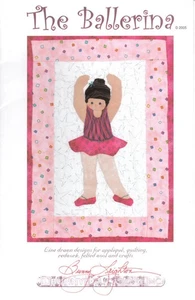 Bunny Leighton THE BALLERINA 7.5" x 11" Applique Quilt Pattern - Picture 1 of 2