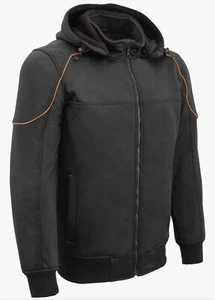 Milwaukee Lederjacke mit Kapuze 5XL Brandneu MPM1764 Motorrad Racing - Bild 1 von 6