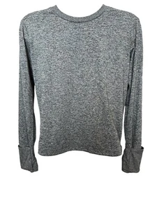 Athleta Girl Seamless Heathered Gray Top, Size 12 - Picture 1 of 5