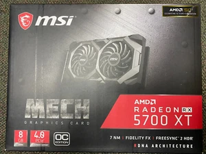 MSI Radeon RX 5700 XT MECH OC BV 8GB 8G 256-bit GDDR6 PCI-E 4.0 AMD Video Card - Picture 1 of 2