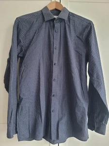 Red Herring Mens Shirt, Size Medium, Navy Blue, Collar Size 15.5 Inch - Picture 1 of 8