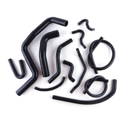 Черные комплекты силиконовых шлангов для 1994-01 Honda Acura Integra GS/LS/RS B18B1 DB7 DC4 - Изображение 1 из 4