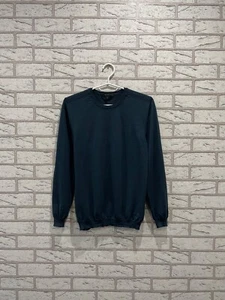Gucci 100% Wool Knitted Sweater Sweatshirt Women Dark Blue Casual Pullover Sz S - Picture 1 of 18