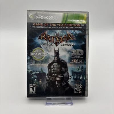 Batman: Arkham Asylum Game of the Year Microsoft Xbox 360 Platinum Hits Tested - Image 1 of 3