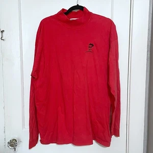 Vintage Psychowear T Shirt Men's One Size Red Mock Skater Goth Grunge Embroidery - Picture 1 of 5
