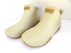 NUEVAS Botas de Lluvia de Goma Weimuta para Mujer Sin Cordones, US 8.5, EUR 40, Marfil - Imagen 1 de 6