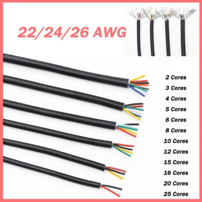 Flexible Multicore Cable 2 Core-25 Core Shielded Wire Cable PVC Copper Tinned - Image 1 of 4