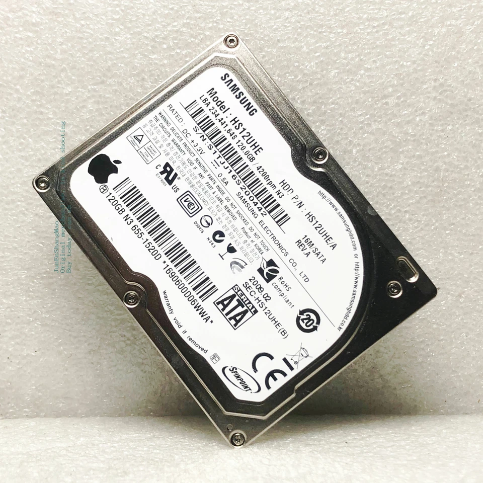 Samsung 120GB 16M HS12UHE/A 1.8" LIF hard drive for Apple MacBook - Image 1 of 4