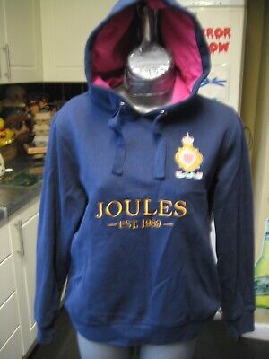 Joules Dovedale Navy Polo Embroidered Hooded Hoodie Size 12 • 3.67€