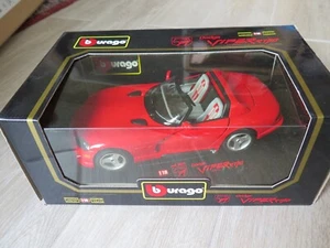 BURAGO DODGE VIPER RT/10 1/18 1992 DIAMONDS SERIES 3025 MINT BOXED SEE PHOTOS - Picture 1 of 8