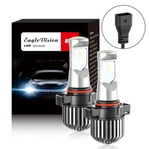 2x Xenon White PS24W H16 5202 LED Fog Lights Bulbs Car Driving Lamp Universal - Picture 1 of 6