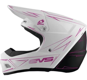 EVS Youth T3 Pinner Helmet M White/Pink/Black HE21T3P50-PK-M - Picture 1 of 1