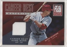 2015 Panini Elite Career Best Materials /299 Mark McGwire #24