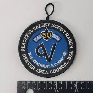 Peaceful Valley Scout Ranch Denver Area Council 50th Anniversary 2016 Hanging - Picture 1 of 9