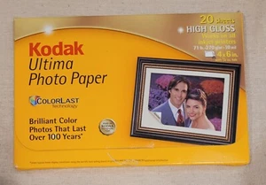 (2er Pack) Kodak Ultima Fotopapier 20 Blatt 4x6 Hochglanz - Bild 1 von 3