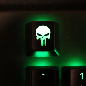 Punisher ABS Backlit Keycap R4 ESC Replacement Black - Picture 1 of 3
