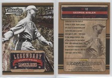 2014 Panini Classics Legendary Lumberjacks George Sisler #12 HOF