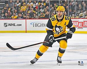 Kris Letang Pittsburgh Penguins Unsigned Alternate Jersey Skating 11 x 14 Photo