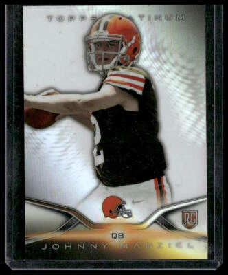2014 Topps Platinum #126 Johnny Manziel Cleveland Browns Rookie - Image 1 of 2
